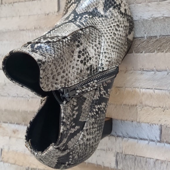 Franco Sarto Snakeskin Heeled Booties - Picture 7 of 7